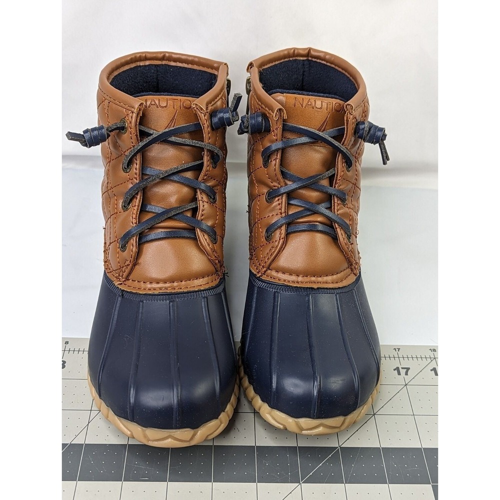 Nautica Womens Dorsay Duck Boots Navy Size 6